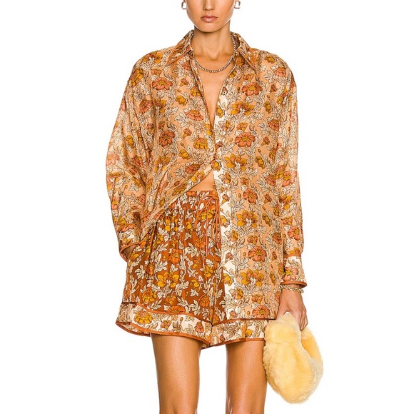 zimmermann andie relaxed short in terracotta - Picture 4 of 13